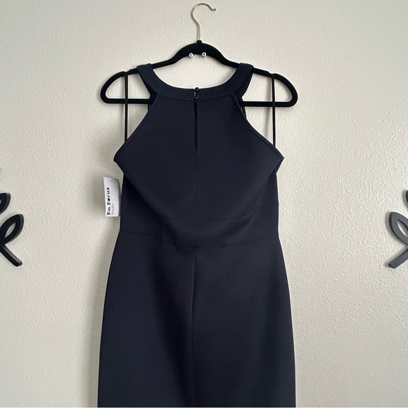 Enfocus Studio Blue Halter Sheath Midi Dress - Picture 4 of 6